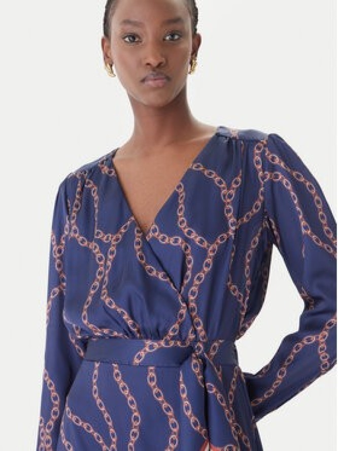 Rinascimento Sukienka koktajlowa CFC0128008003 Granatowy Regular Fit