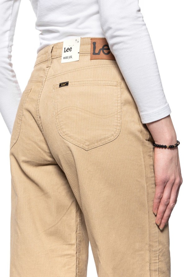 LEE WIDE LEG DAMSKIE SPODNIE SZTRUKSOWE L30SQM63 112106683