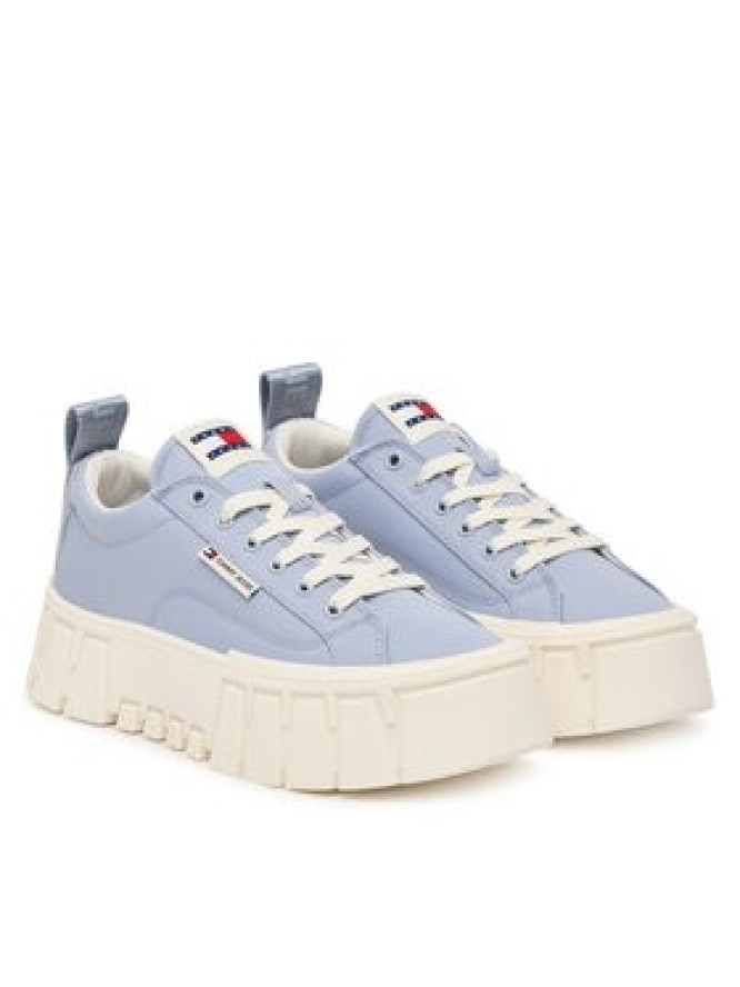 Tommy Jeans Sneakersy Tjw Flatform Chunky Sneaker EN0EN03036 Niebieski