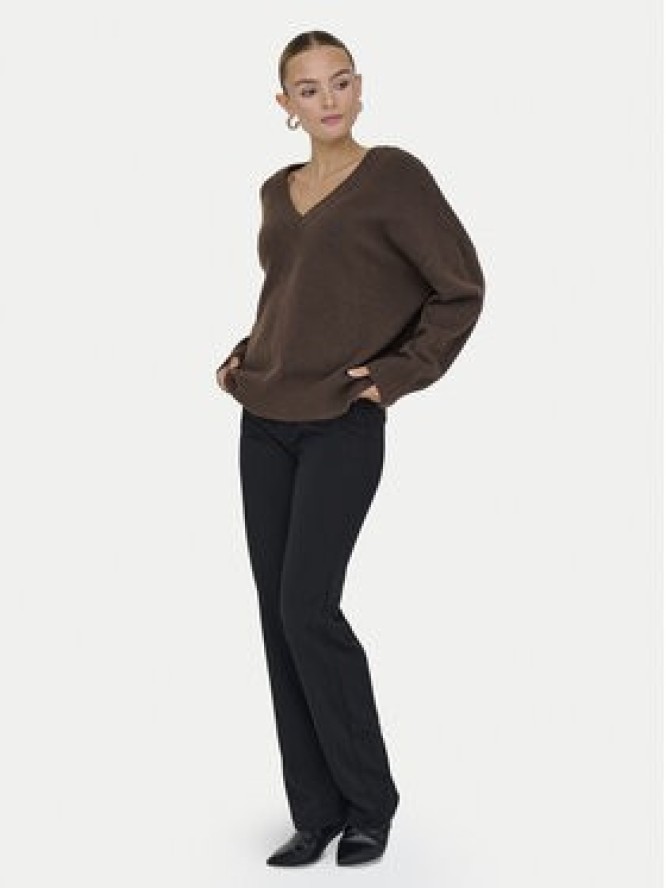 ONLY Sweter Mari 15360940 Brązowy Loose Fit