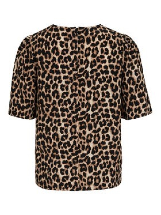 Vila Bluzka Liopana 14105564 Brązowy Regular Fit