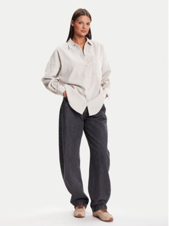 Vero Moda Koszula Sanne 10317194 Beżowy Oversize