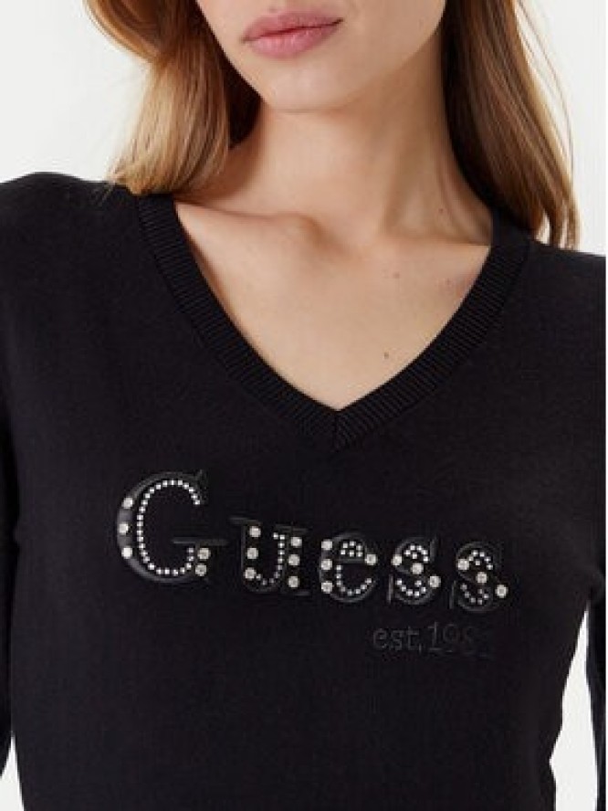 Guess Sweter W5YR24 Z2NQ2 Czarny Regular Fit