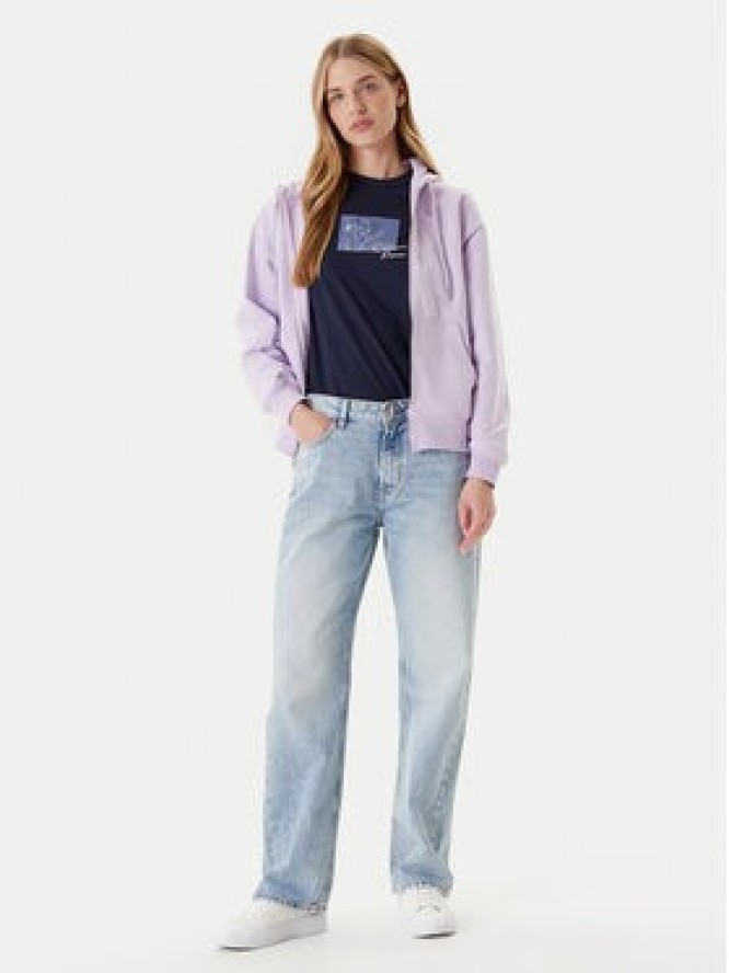 Calvin Klein Jeans Bluza Monologo LV047B270G Fioletowy Regular Fit