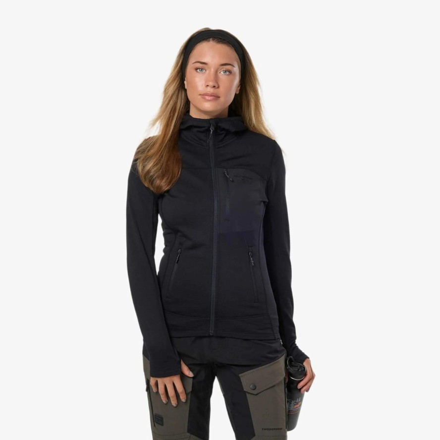Bluza Z Kapturem Rozpinana Kobieta Oddychający