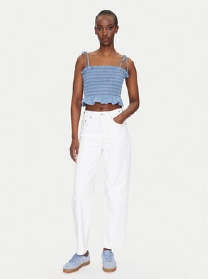 Tommy Jeans Top DW0DW20284 Niebieski Regular Fit