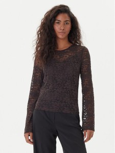 Vero Moda Bluzka Kanya 10336176 Brązowy Regular Fit