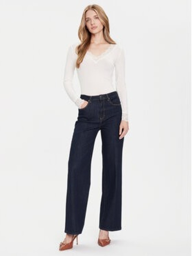 Vero Moda Bluzka Skye 10339843 Biały Slim Fit