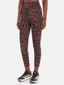 adidas Legginsy Optime Essentials Workout KA6346 Brązowy Slim Fit