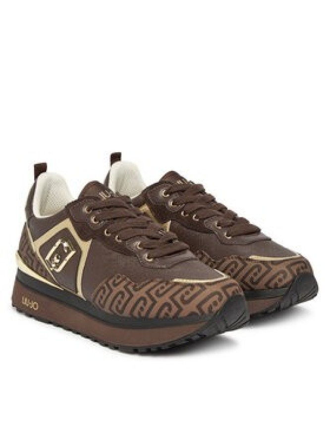 Liu Jo Sneakersy Maxi Wonder 01 BF6001 EX339 Brązowy