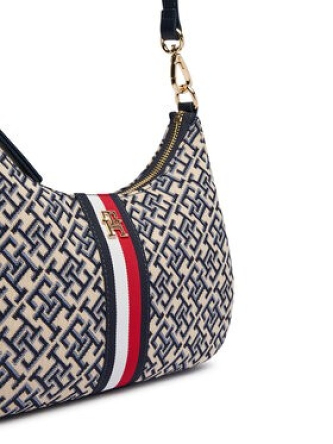 Tommy Hilfiger Torebka Th Jacquard Ess Shoulder Bag AW0AW19331 Niebieski