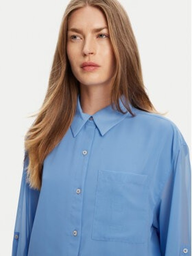 Calvin Klein Koszula LV044B902G Niebieski Regular Fit