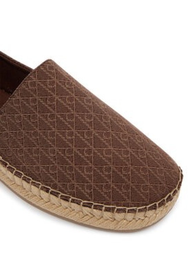 Calvin Klein Espadryle Oblique Espadrille Aop HW0HW02933 Brązowy