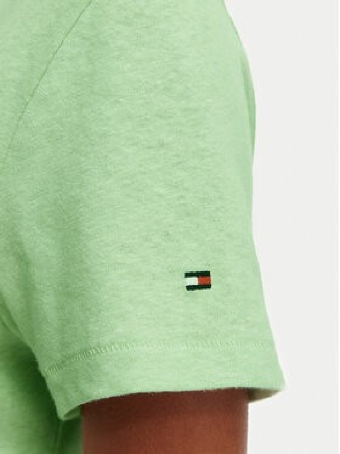 Tommy Hilfiger T-Shirt WW0WW48704 Zielony jasny Regular Fit