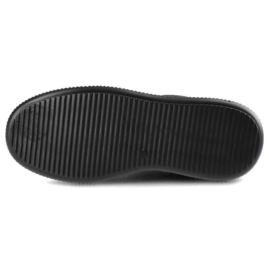 Sneakersy damskie Artiker, z mieszanej cholewki z perforacją sznurowaniem na oczka nadrukowanymi panelami i elastyczną podeszwą, srebrno-czarne, 46C2