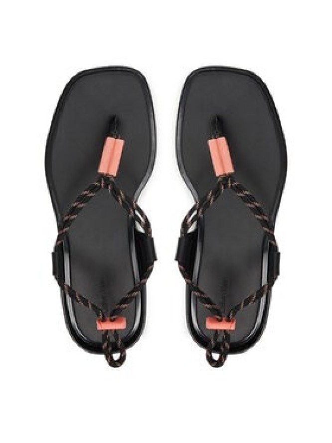 Calvin Klein Sandały Beach Sandal Rope Pu 2 HW0HW02967 Czarny