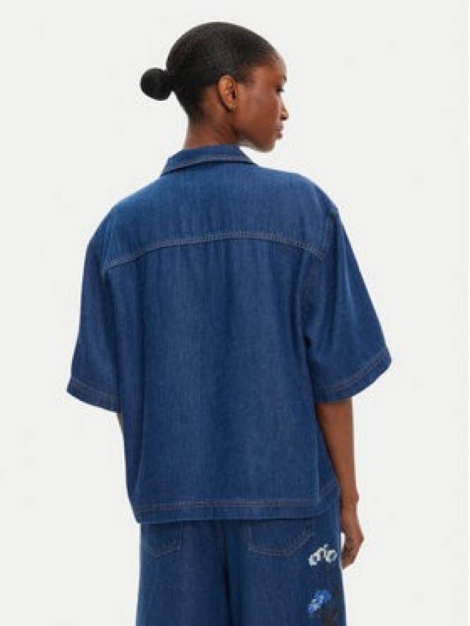 Munthe Koszula jeansowa Phor 252100525203 Niebieski Loose Fit