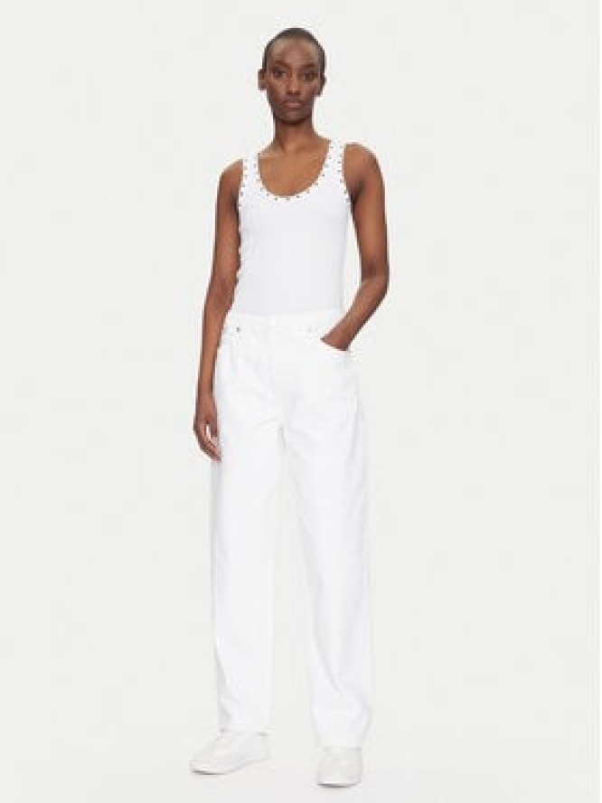 Calvin Klein Jeans Jeansy 90's J20J225131 Biały Loose Fit