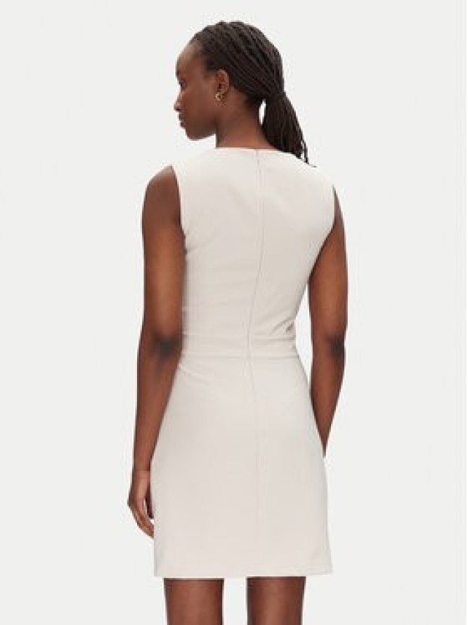 Rinascimento Sukienka koktajlowa CFC0124908003 Beżowy Regular Fit