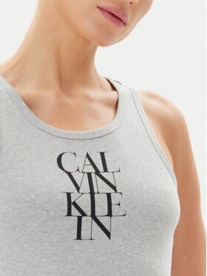 Calvin Klein Jeans Sukienka codzienna LV044C203G Szary Slim Fit