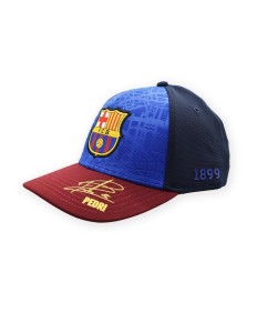 Czapka bejsbolowa FC Barcelona z autografem Pedriego