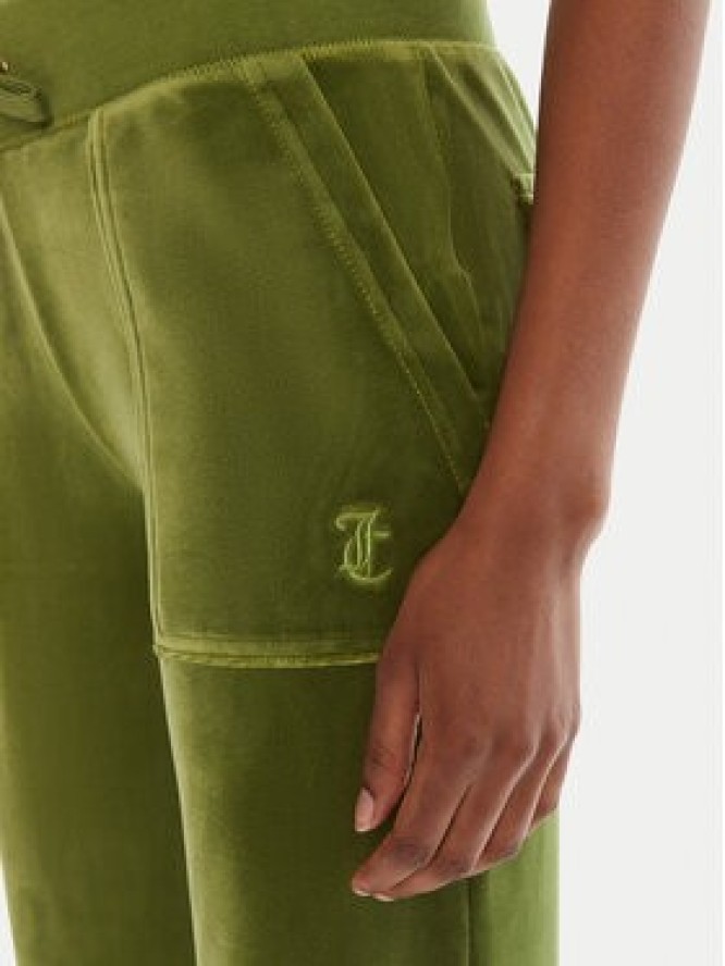 Juicy Couture Spodnie dresowe Layla JCSEBJ001G Zielony Regular Fit