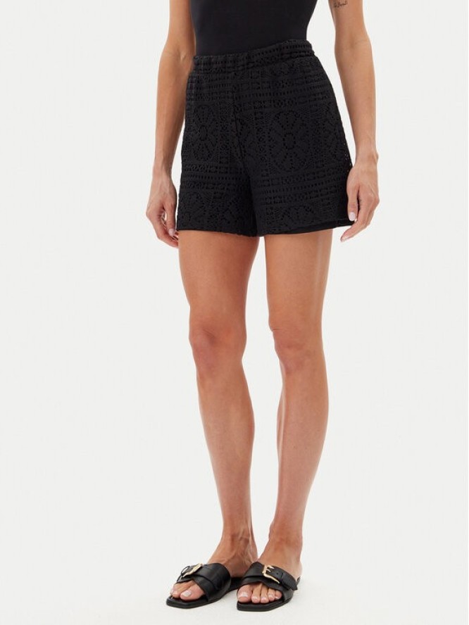 Vila Szorty materiałowe Merinda 14105213 Czarny Regular Fit