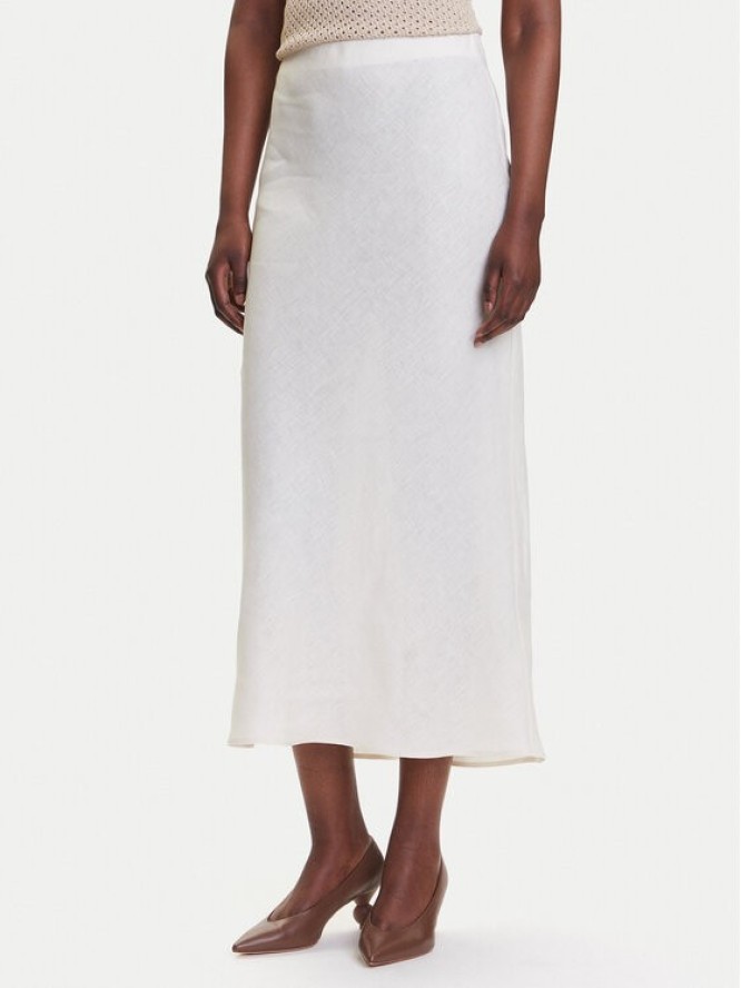 Marella Spódnica midi Desio 2515101032 Biały Regular Fit