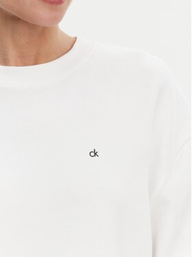 Calvin Klein Bluza K20K208092 Biały Regular Fit