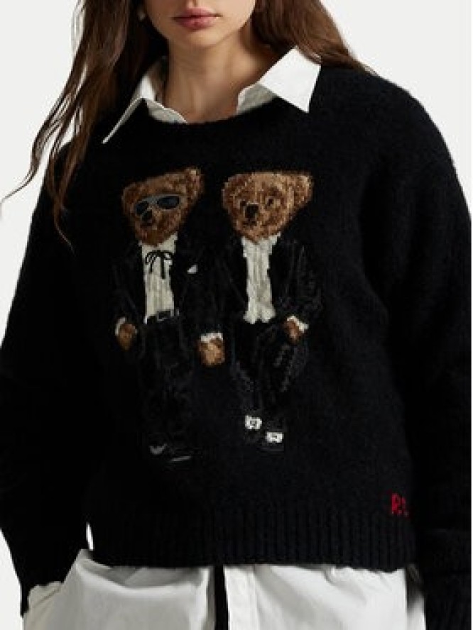 Polo Ralph Lauren Sweter 211978619001 Czarny Relaxed Fit