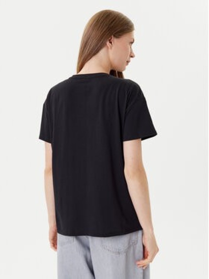 Liu Jo Sport T-Shirt TF5184 JS923 Czarny Relaxed Fit