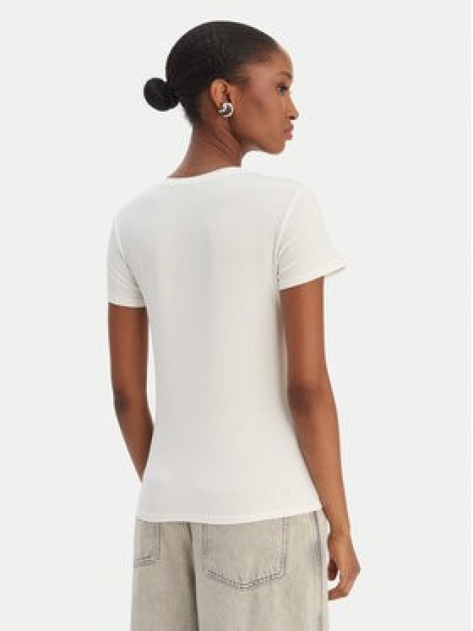 Patrizia Pepe T-Shirt CM1419/J013-W146 Biały Regular Fit