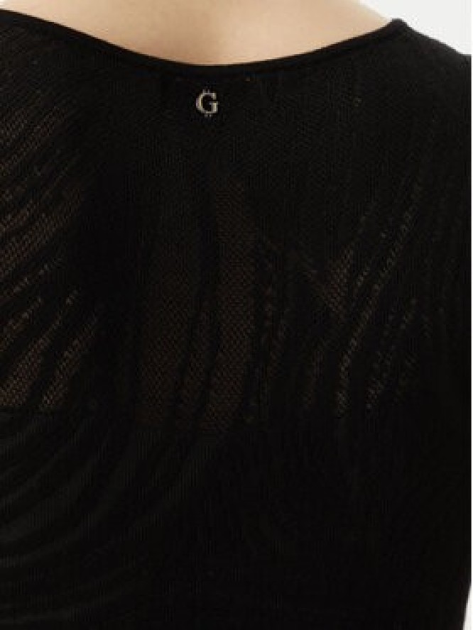 Guess Sukienka dzianinowa W6GKAX Z0981 Czarny Slim Fit