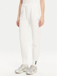 Lacoste Spodnie dresowe XF0343 Biały Regular Fit