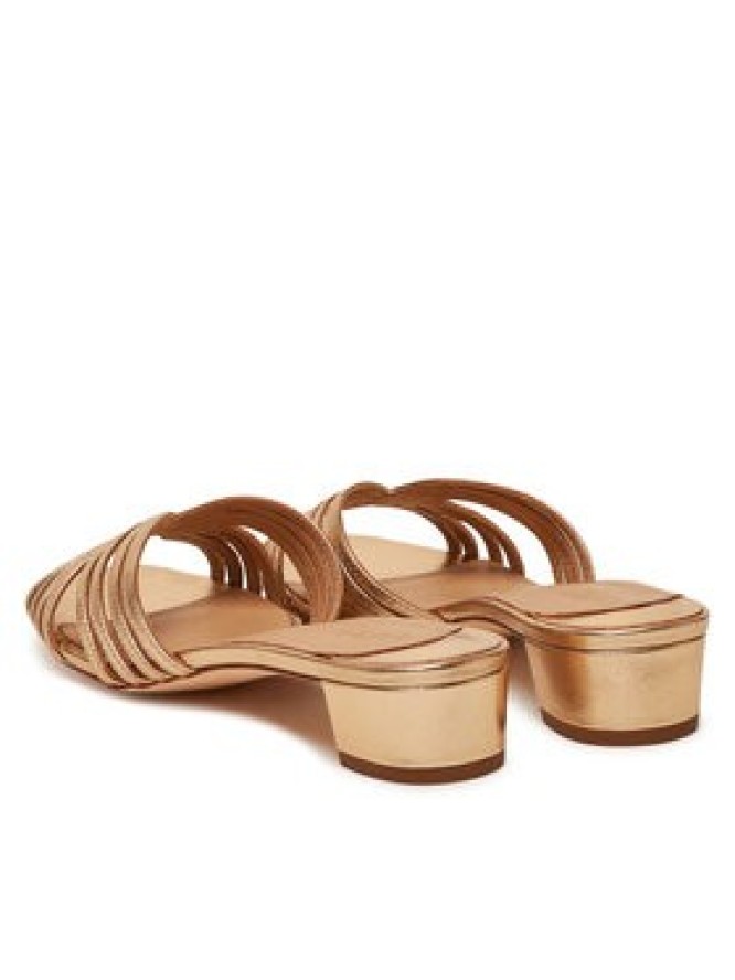 LAUREN RALPH LAUREN Klapki Fay 802966855001 Złoty