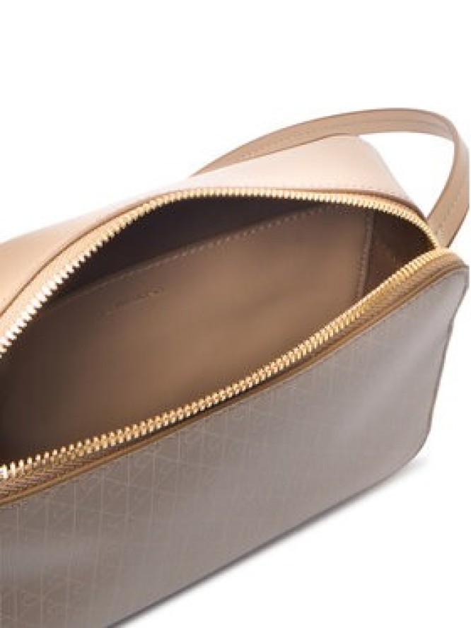 Calvin Klein Torebka Emblem Aop Elongated Camera Bag LV04F3268G Beżowy