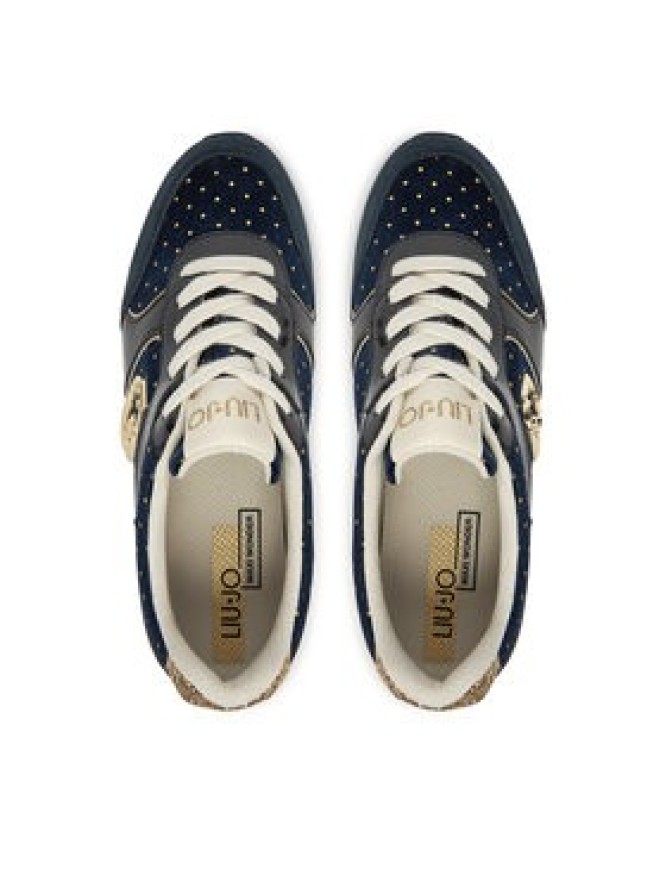 Liu Jo Sneakersy Maxi Wonder Plus 02 BF6009 PX901 Granatowy