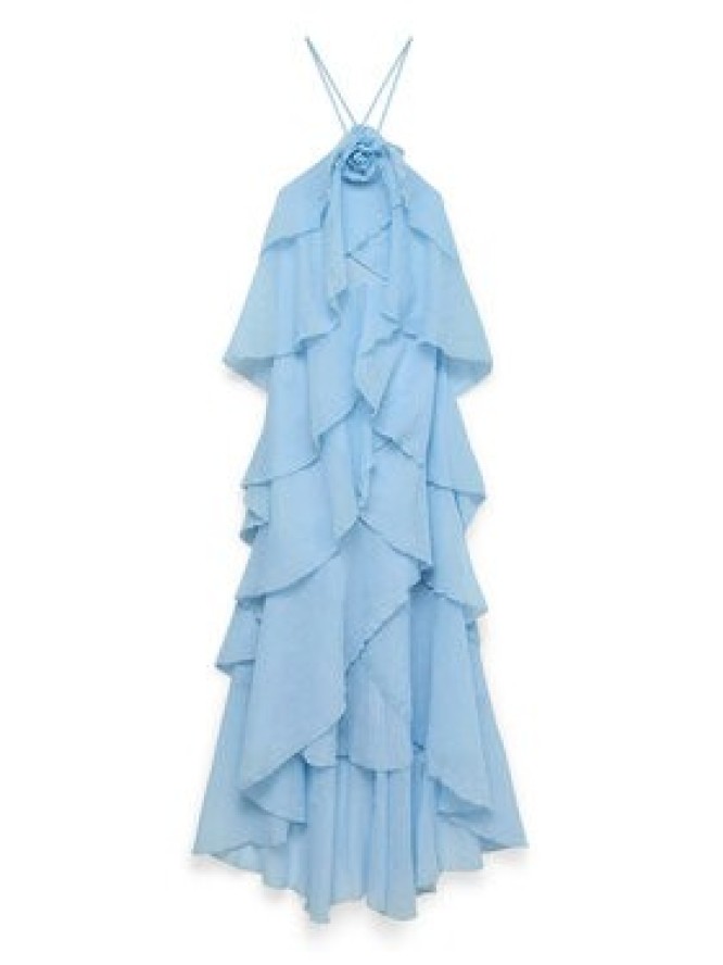 Vero Moda Sukienka letnia Delillah 10338846 Niebieski jasny Regular Fit