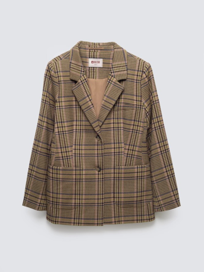 Marynarka damska w kratę Galani 601