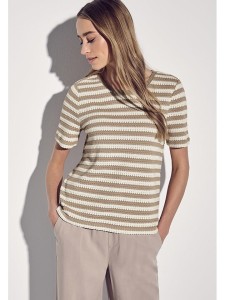 Street One Koszulka w kolorze beżowym rozmiar: 34