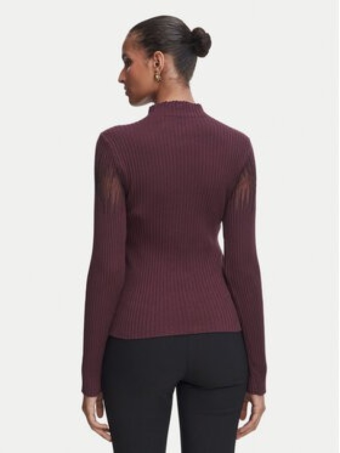Rinascimento Bluzka CFM0012380003 Bordowy Slim Fit