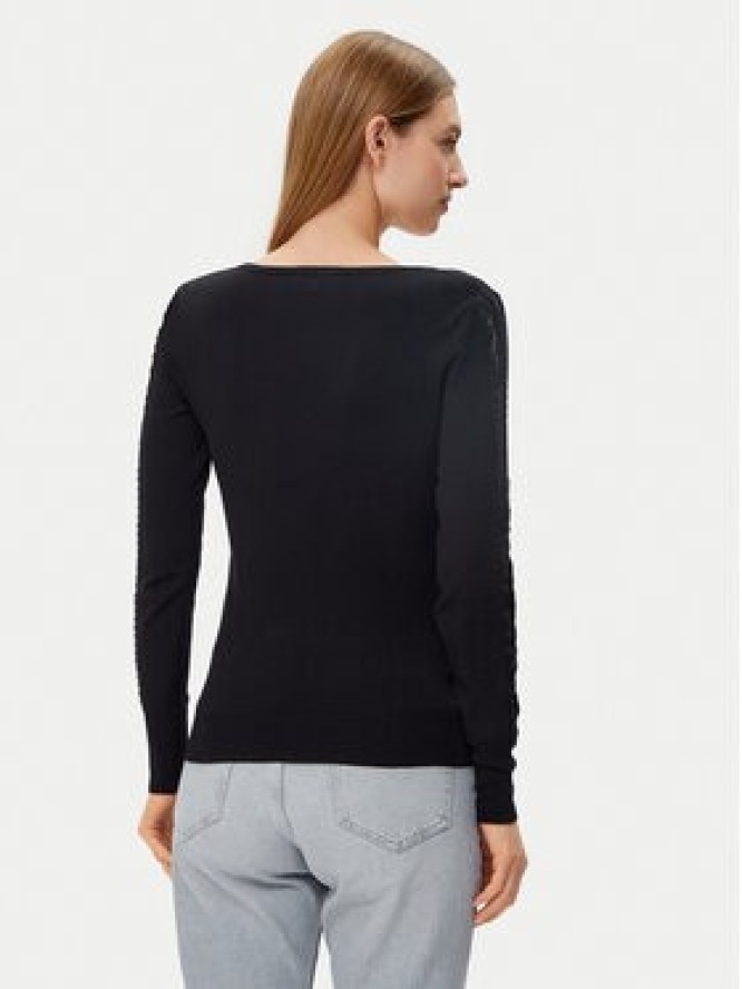 Morgan Sweter 251-MIELO Czarny Slim Fit