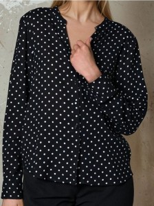 Wiskozowa koszula w grochy - Inny