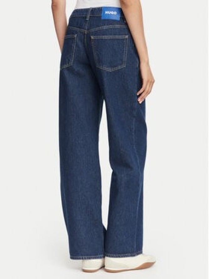 HUGO Jeansy Gamala_B 50573178 Granatowy Baggy Fit