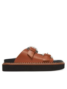 Coccinelle Klapki E4 SOF 17 03 01 Brązowy