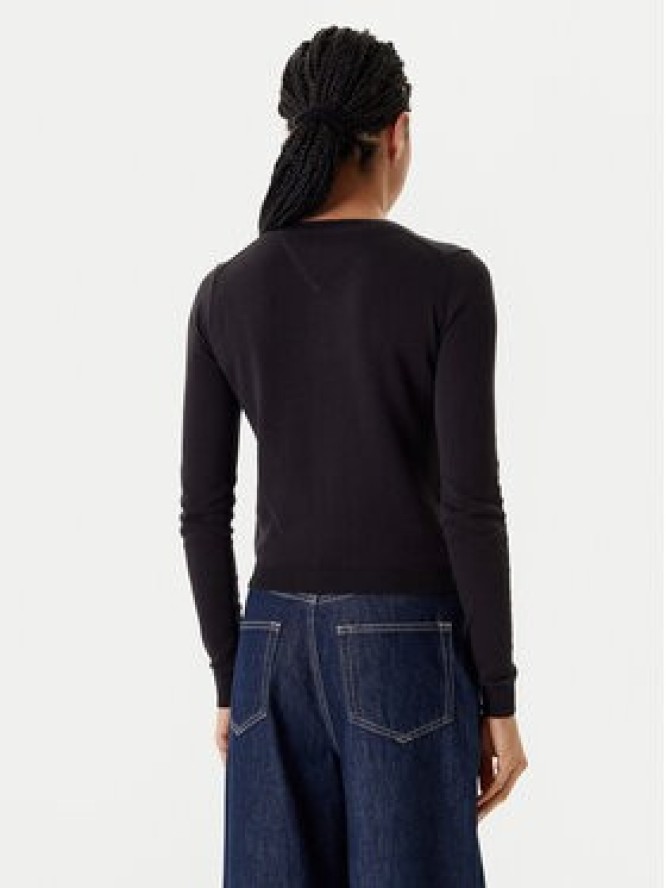 Tommy Jeans Kardigan Essential DW0DW20976 Czarny Regular Fit