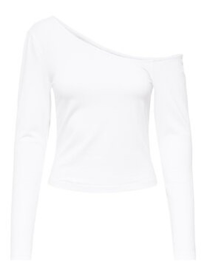 ONLY Bluzka Live Love 15344398 Biały Slim Fit