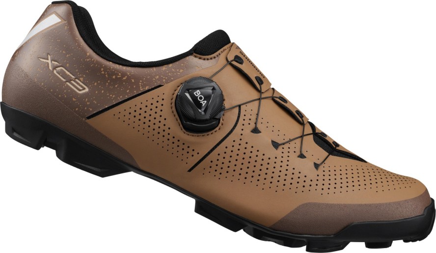 Buty rowerowe XC302 do kolarstwa górskiego, brązowe