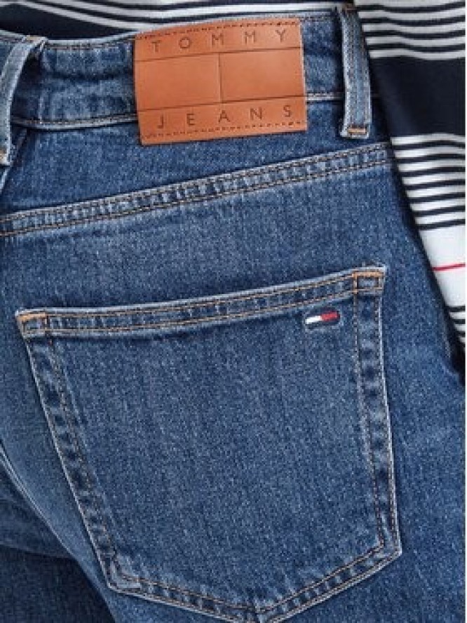 Tommy Jeans Jeansy 90'S Mom High DW0DW23513 Niebieski Boyfriend Fit