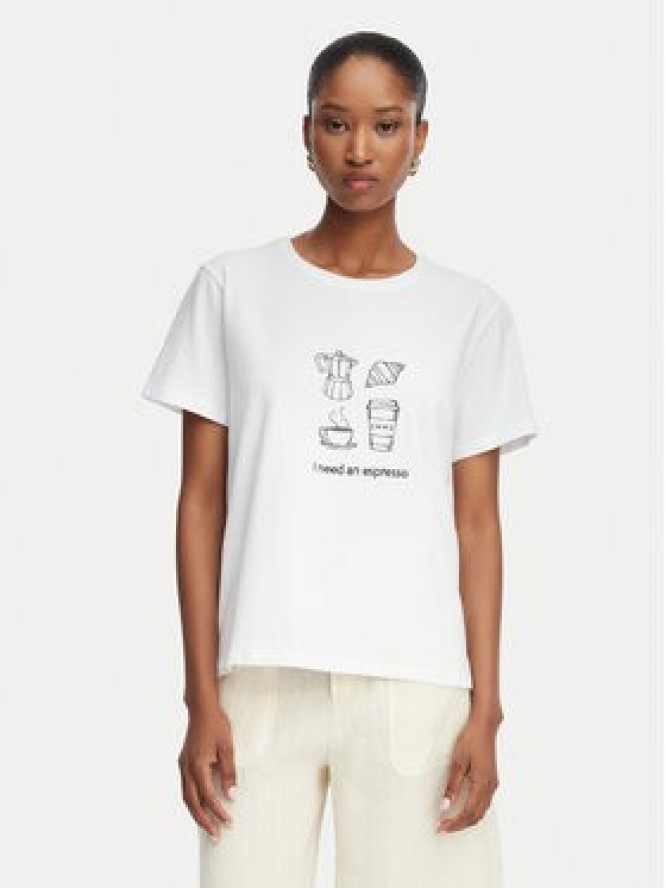 Marella T-Shirt Gola 2615971072 Écru Regular Fit